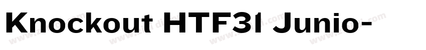 Knockout HTF31 Junio字体转换
